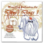 Momo-Dini embroidery designs Dinis Dogs 1, 12 designs set