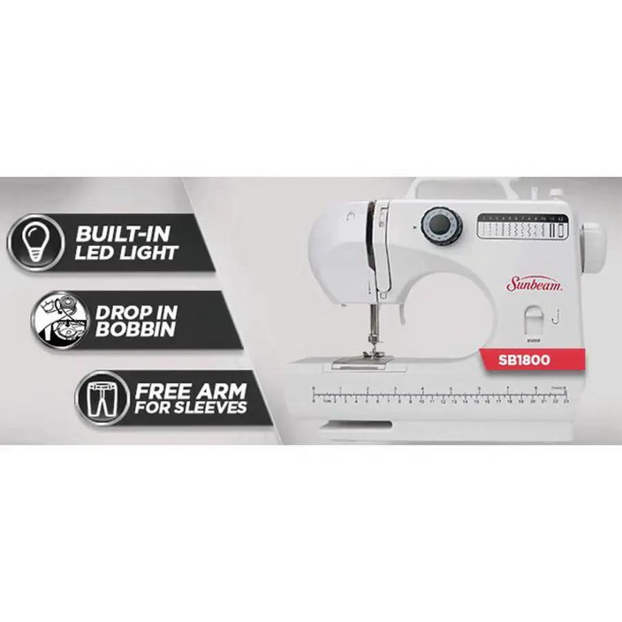 Sunbeam SB1818 Compact Sewing Machine and Sewing Kit - Sewingmachinesplus.com