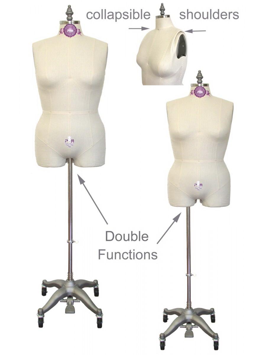 PGM-Pro 601LA - Industry Pro Large Womens Form with Hip, sizes 16L-24L