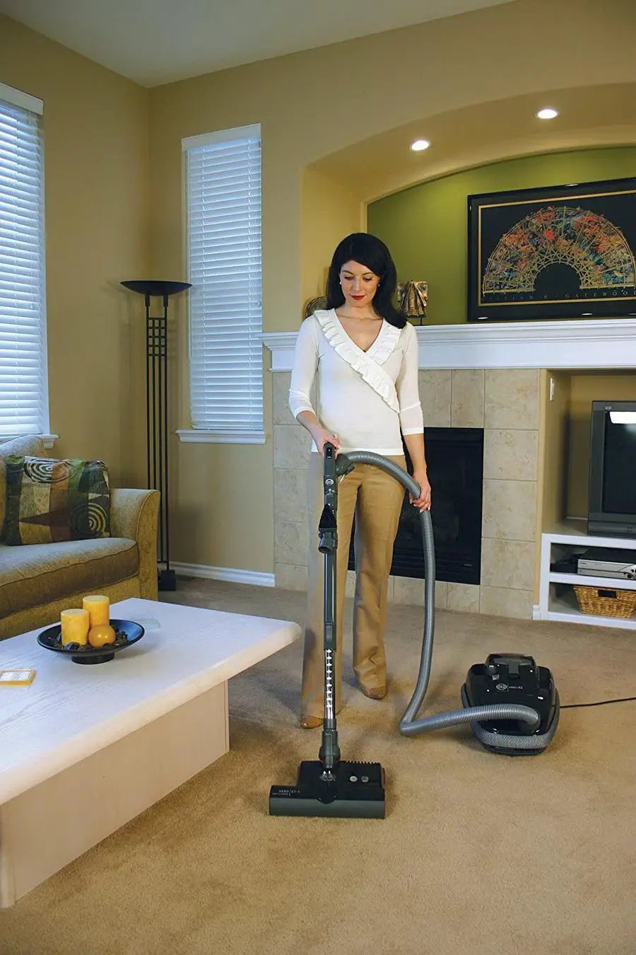 SEBO AIRBELT K3 Premium canister vacuum with ET-1 Power Head and parquet brush in black