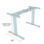 Stay Perfect All Position Two Tier Electric Lift Sewing Table (White) - Sewingmachinesplus.com
