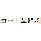 Highlead GC0398-1D Industrial Lockstitch Sewing Machine with Assembled Table and Servo Motor