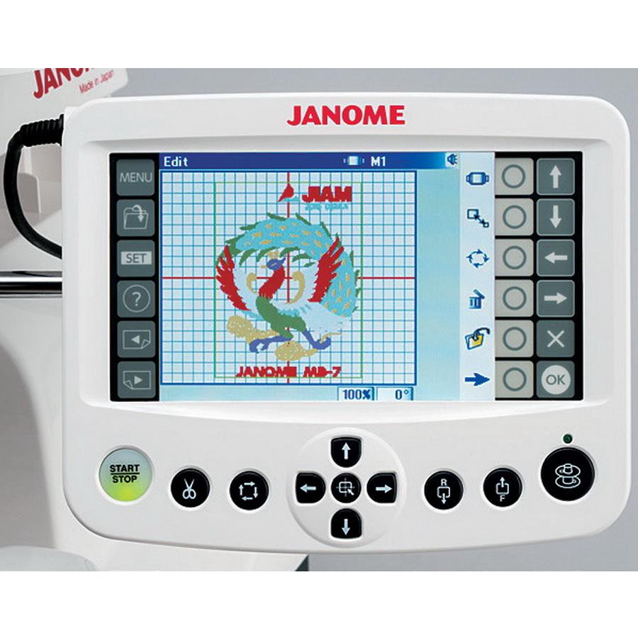 Janome MB - 7 Seven - Needle Embroidery Machine (OPEN BOX MODEL) - Sewingmachinesplus.com