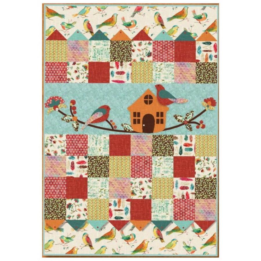 New Leaf Stitches - All a Twitter Woodland Song Fabric Kit by Kari Carr