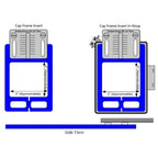 Durkee Single Needle Cap Frame 5in x7in (CF-BL5X7)