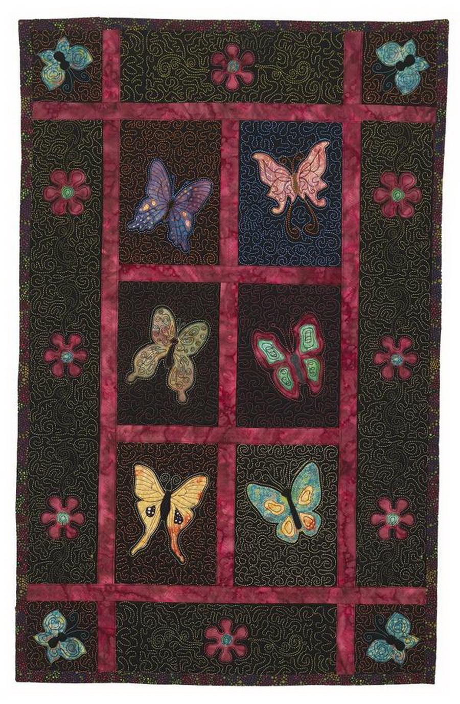 Stipple! Butterflies - One Step Quilting and Applique - Designs in Machine Embroidery