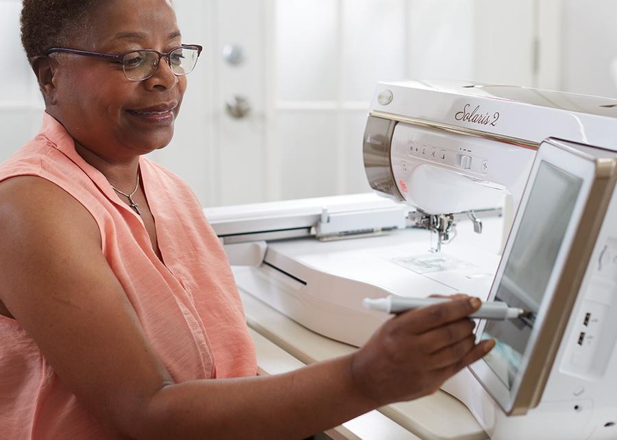 Baby Lock Solaris 2 Top Of The Line Sewing, Embroidery & Quilting Machine - Sewingmachinesplus.com