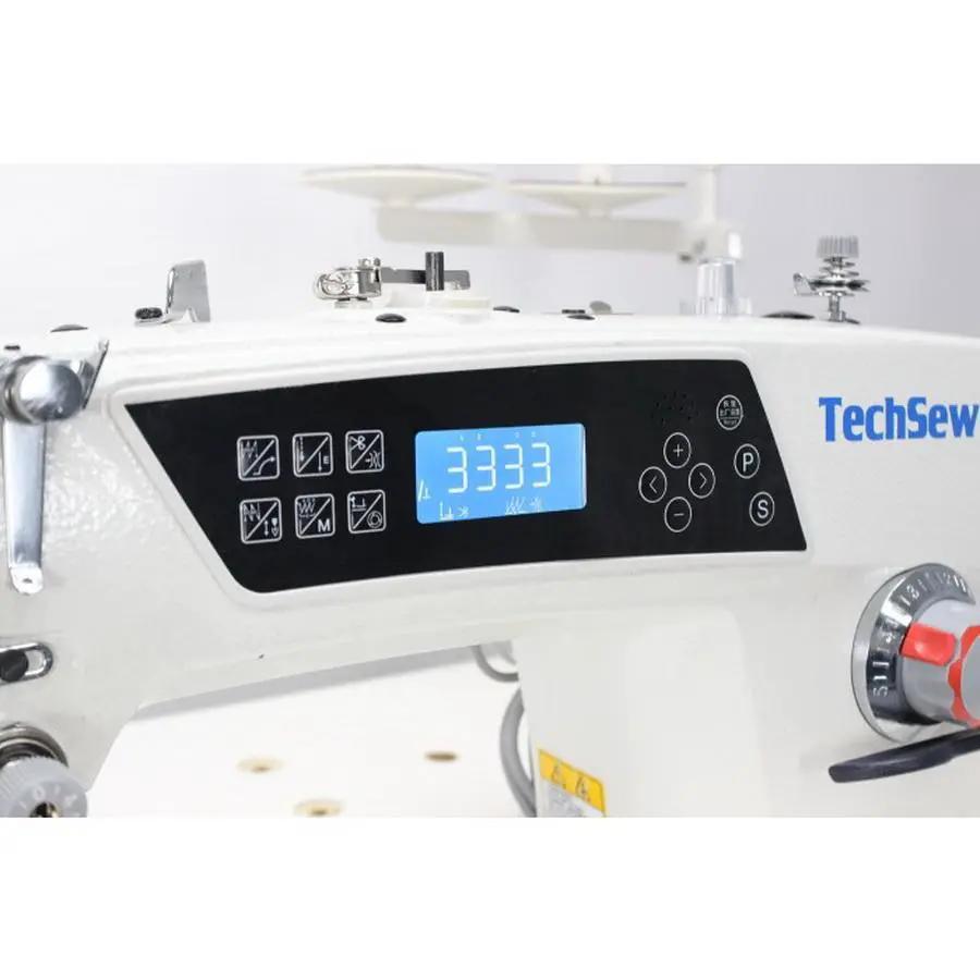 Techsew 9000C Automatic Highspeed Lockstitch Direct Drive Industrial Sewing Machine With Assembled Table and Motor - Sewingmachinesplus.com