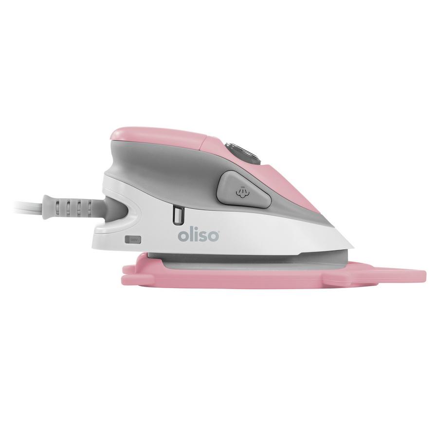 Oliso Mini Project Iron With Trivet (Pink) - Sewingmachinesplus.com