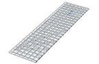 Grace TrueCut Ruler Combo by Grace Company, clear plastic quilting ruler with grid and diagonal guidelines