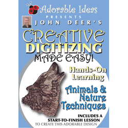 Creative Digitizing Made Easy: Animals & Nature Techniques DVD