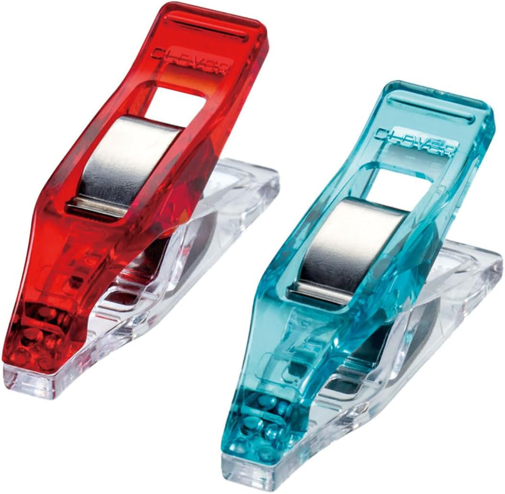 Clover Mini Wonder Clips (Red & Blue/20 pcs.) - Sewingmachinesplus.com