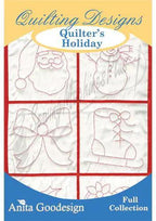 Embroidery Design Software by Anita Goodesign, Quilter's Holiday Full Collection with four holiday quilt block designs.