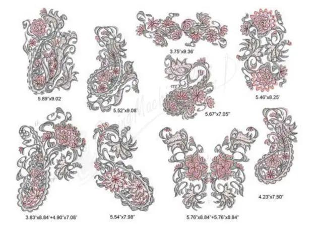 Momo-Dini Embroidery Designs - Paisley (1000165)