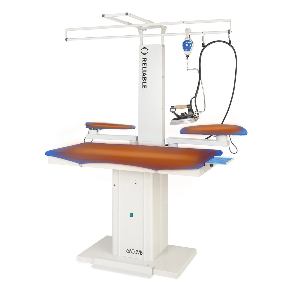 Reliable 6600VB Professional Rectangular Vacuum Pressing Table with Sleeve Buck and Lifter Set - Sewingmachinesplus.com
