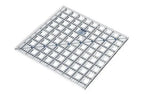 Grace TrueCut Ruler Combo by Grace Company, clear acrylic quilting ruler with blue grid markings.