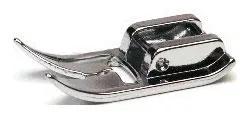 Generic Zigzag presser foot, metal general-purpose sewing machine foot.