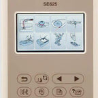 Brother SE625 sewing and embroidery machine, beige color, factory serviced.