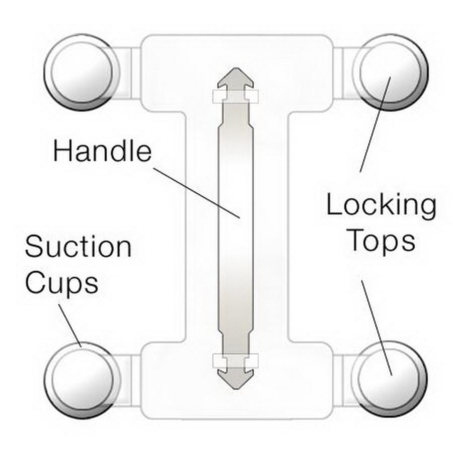 Guidelines 4 Quilting Open Hand Handle and Multi-Width Ruler Connector