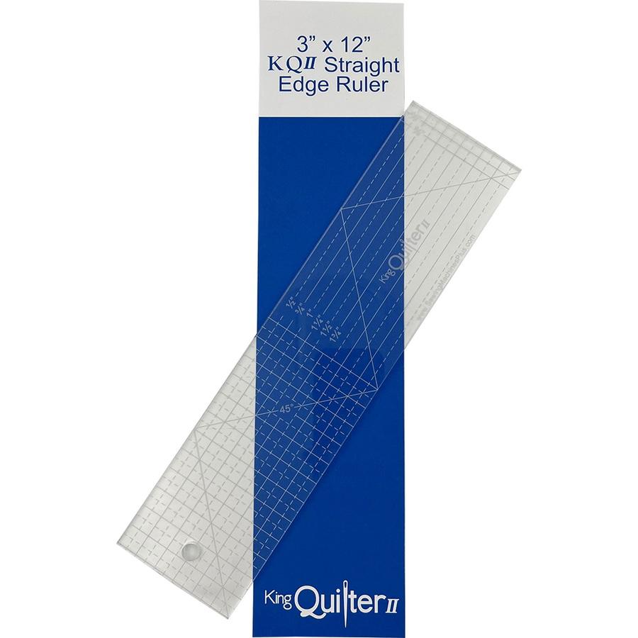 King Quilter II 3" x 12" Longarm Quilting Ruler - Sewingmachinesplus.com