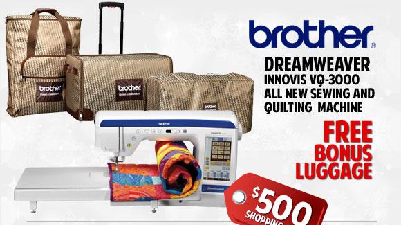 Brother DreamWeaver Innov-is VQ3000 Sewing Machine Promotional Banner