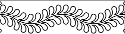 Groovy Board - 6in. Feather Border Quilting Template