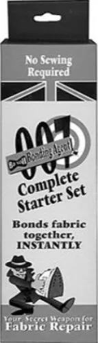 Bo-Nash 007 Bonding Agent Starter Set for fabric repair, red and yellow packaging.