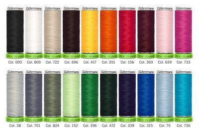 Gutermann Sew - all Thread Set 100m 20 Spools - Sewingmachinesplus.com