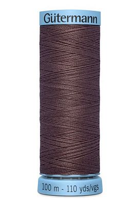 Gutermann Pure Silk Thread 100m 3ct - Mocha - Sewingmachinesplus.com