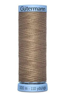 Gutermann Pure Silk Thread 100m 3ct - Brown Khaki - Sewingmachinesplus.com