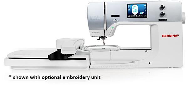 Bernina 750 QE Embroidery, Sewing and Quilting Machine Show Model (Optional Embroidery Unit Available)