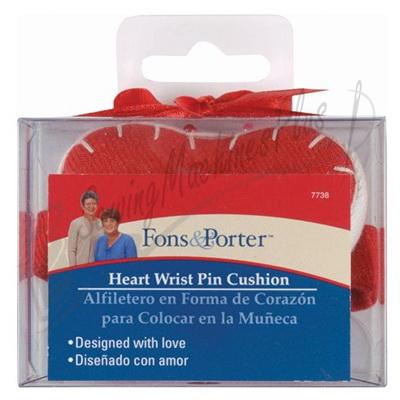 Fons & Porter Heart Wrist Pin Cushion