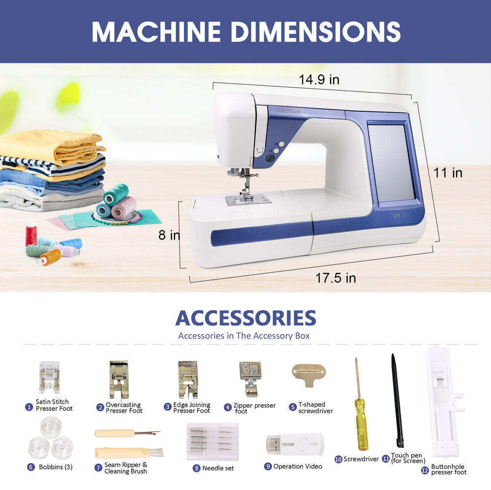 FY - 700 Computerized Sewing Machine - Sewingmachinesplus.com