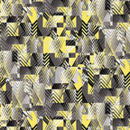 Black White and Citrus Fabric Kit - Sewingmachinesplus.com