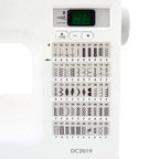 Janome DC2019 sewing machine, white, computerized; free bundle package included.