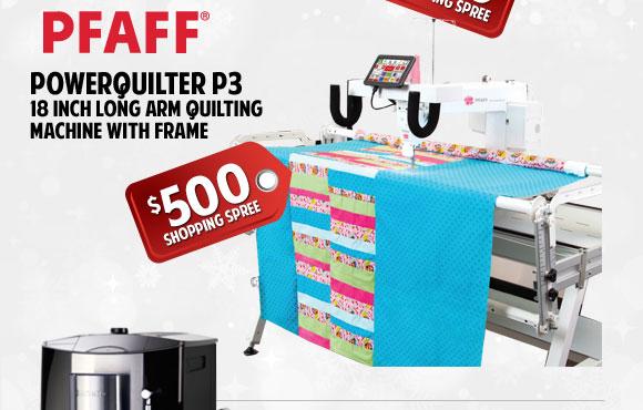 Pfaff PowerQuilter p3 Long Arm Quilting Machine Promotional Banner