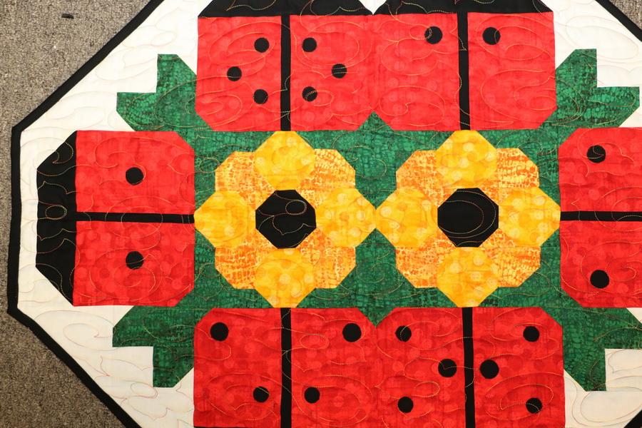 Ready to Sew Lady Bug Picnic Pre - cut Quilt Kit - Sewingmachinesplus.com