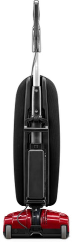 Simplicity S10CV Freedom cordless upright vacuum, red base with black handle.