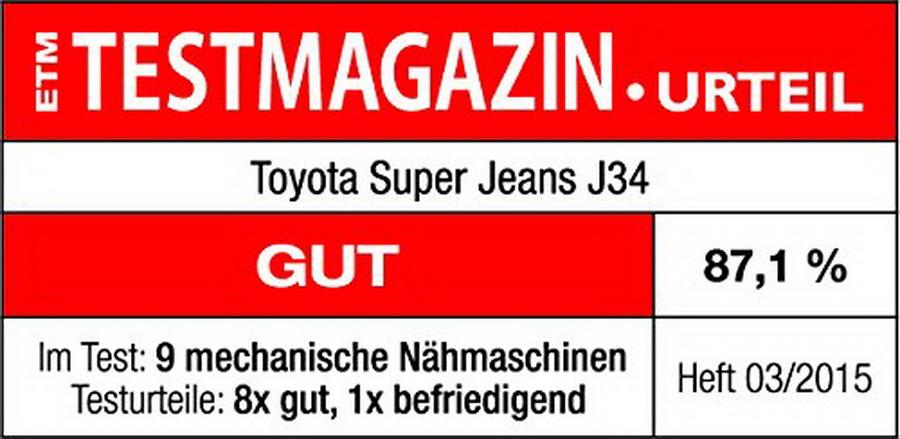 Toyota J34 Super Jeans Sewing Machine