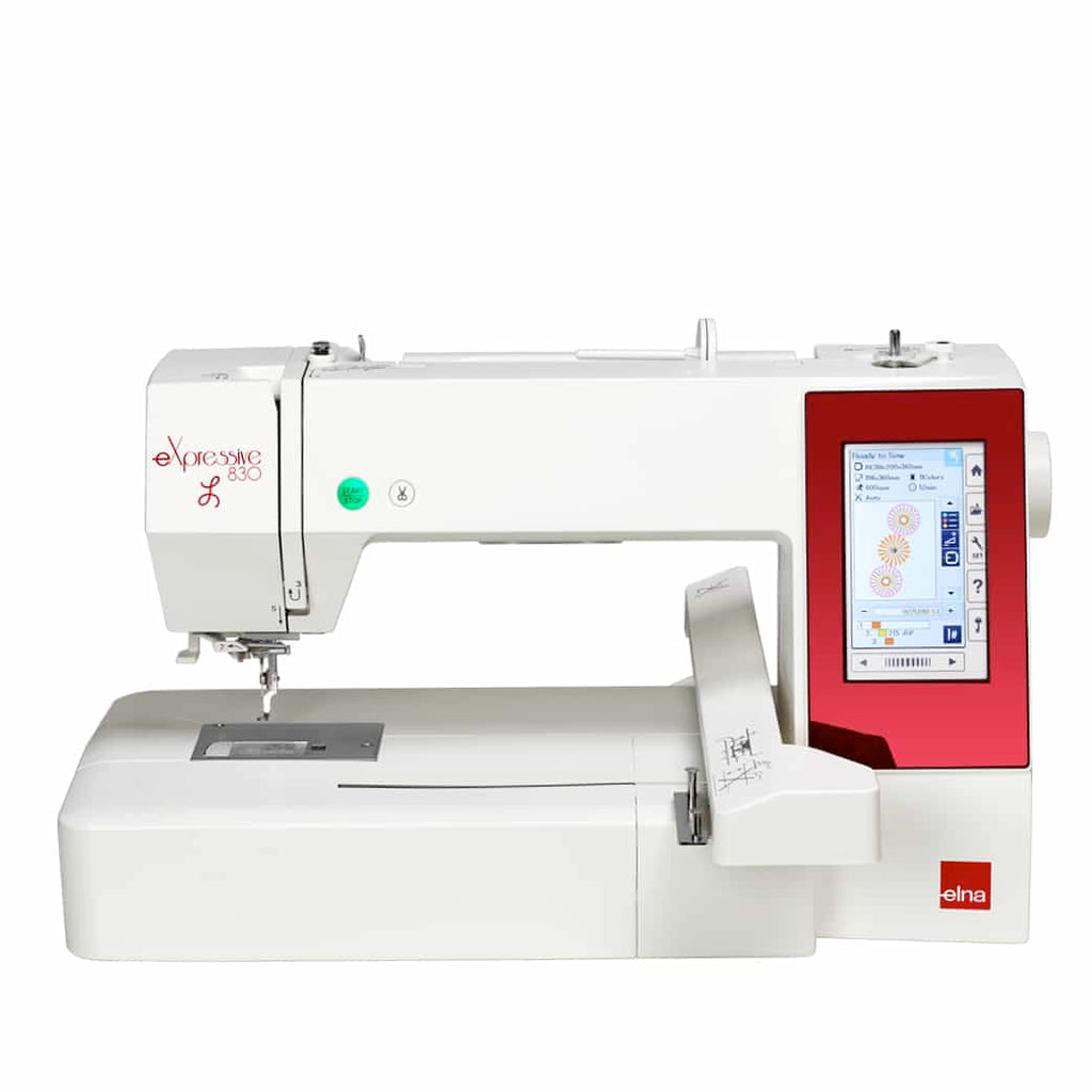 Elna eXpressive 830L Computerized Embroidery Machine - Sewingmachinesplus.com