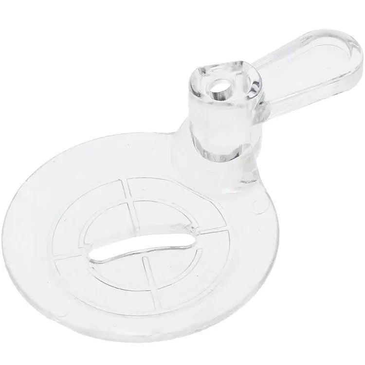 Janome Quilting Accessory Kit component, clear plastic circular guide with handle