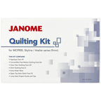 Janome Quilting Kit box for MC9900 Skyline/Atelier; white box with blue text and gray geometric pattern