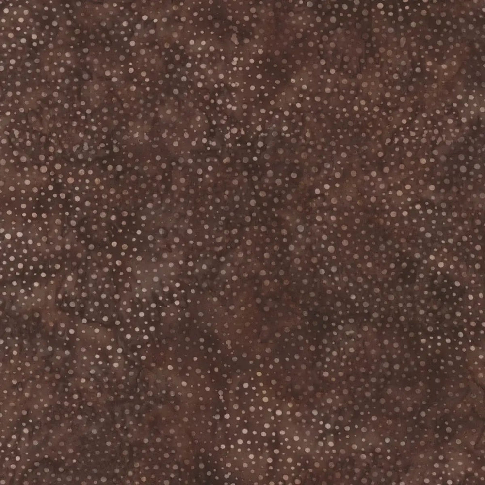 Bali Dots Earth brown tonal batik quilting fabric by Hoffman Fabrics, SKU 885-58