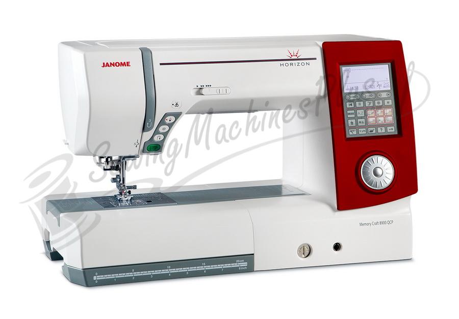 Janome Horizon 8900QCP Limited Edition Sewing Machine w/ Red Face Plate - Sewingmachinesplus.com
