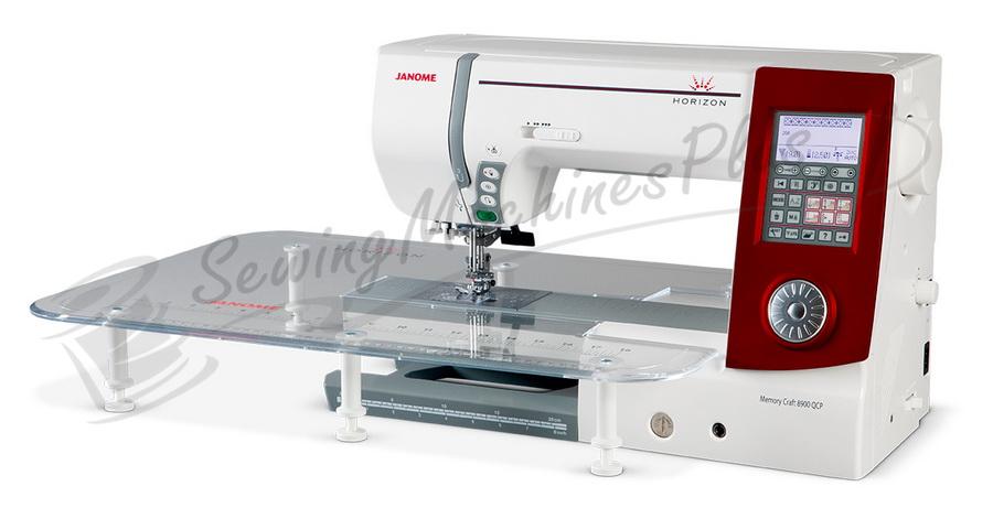 Janome Horizon 8900QCP Limited Edition Sewing Machine w/ Red Face Plate - Sewingmachinesplus.com