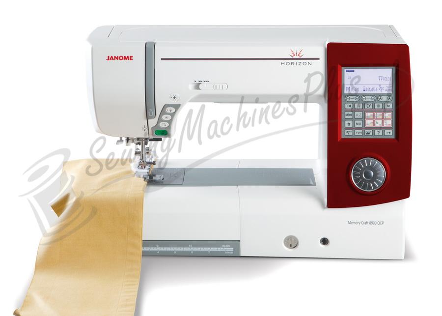 Janome Horizon 8900QCP Limited Edition Sewing Machine w/ Red Face Plate - Sewingmachinesplus.com