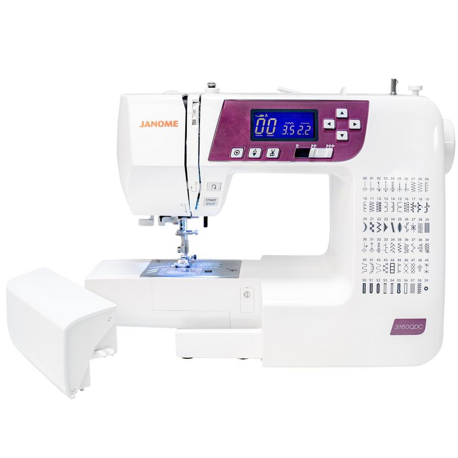 Janome 3160QDC Computer Sewing Machine - Purple/Grape Color (OPEN BOX MODEL) - Sewingmachinesplus.com