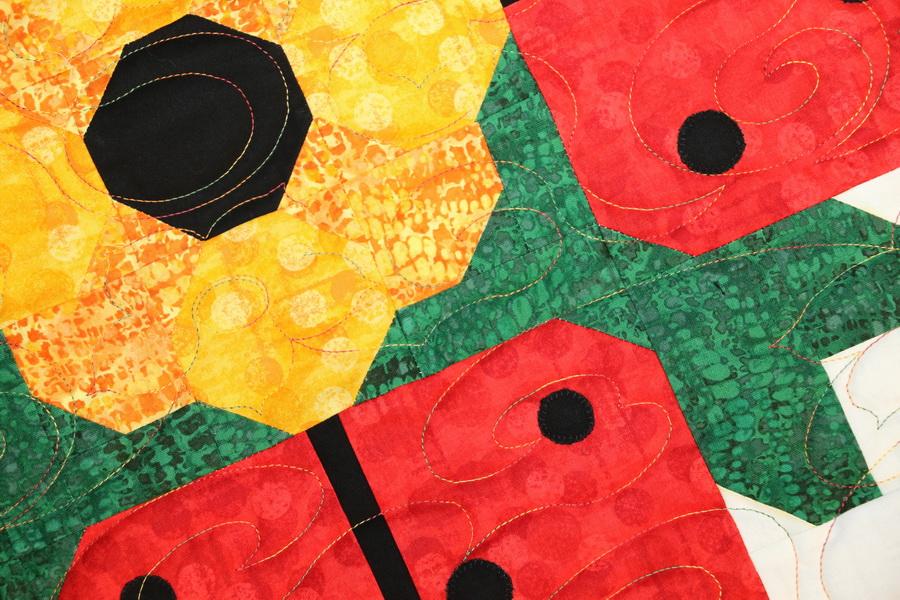 Ready to Sew Lady Bug Picnic Pre - cut Quilt Kit - Sewingmachinesplus.com
