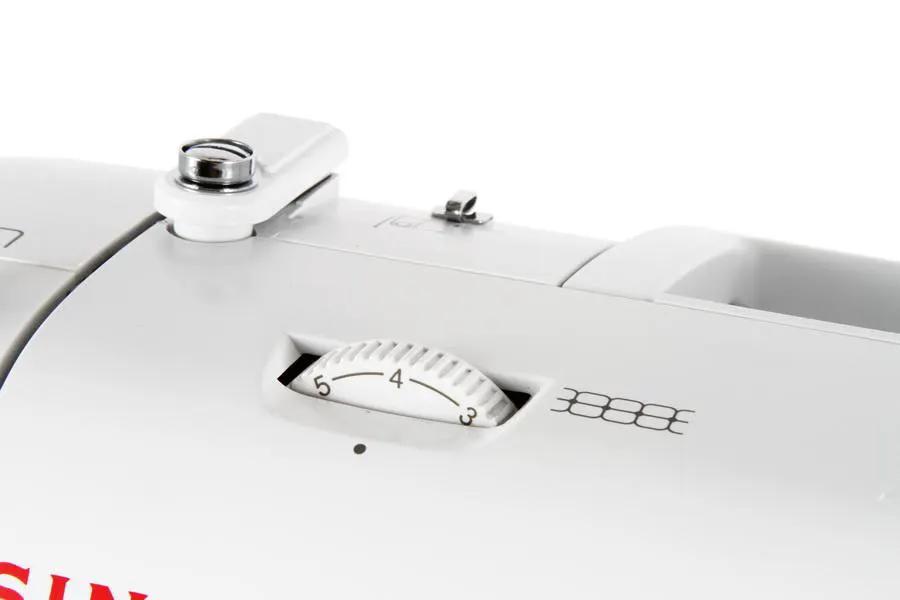 Singer 2010 Superb computerized sewing machine, white finish with top stitch dial.