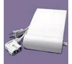 Pfaff sewing machine foot control pedal, white plastic with attached cord.